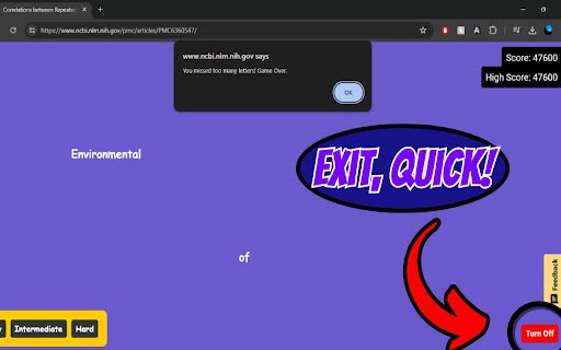 Text Invaders  from Chrome web store to be run with OffiDocs Chromium online