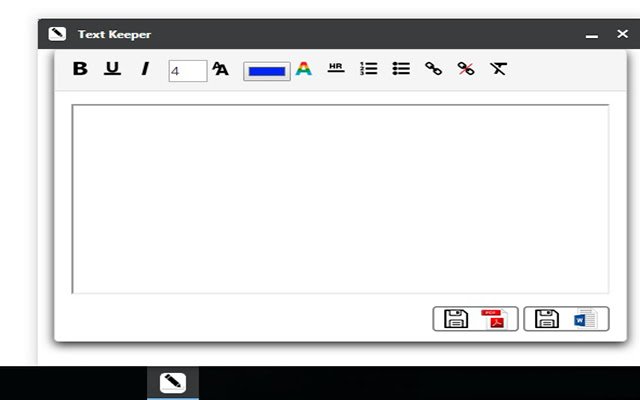 Text Keeper  from Chrome web store to be run with OffiDocs Chromium online