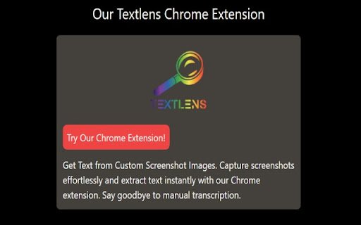 TextLens from Chrome web store to be run with OffiDocs Chromium online TextLens from Chrome web store to be run with OffiDocs Chromium online