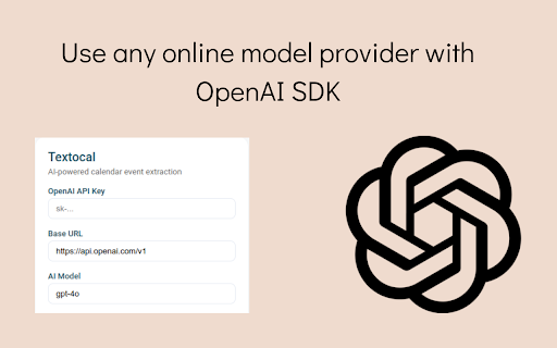 Textocal AI Calendar Magic  from Chrome web store to be run with OffiDocs Chromium online