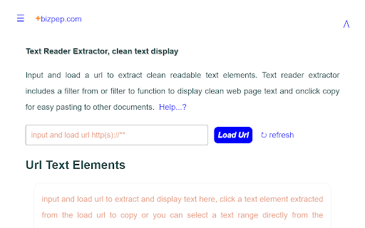 Text Reader Extractor  from Chrome web store to be run with OffiDocs Chromium online