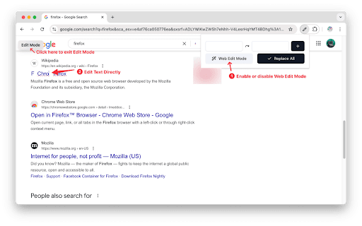 Text Replace  from Chrome web store to be run with OffiDocs Chromium online