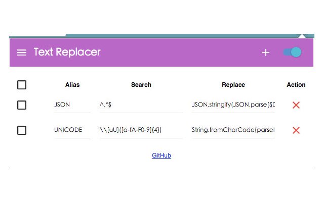 TextReplacer из интернет-магазина Chrome будет работать с OffiDocs Chromium онлайн