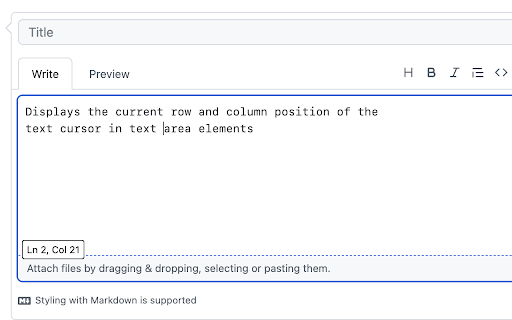 TextSelectionPosition  from Chrome web store to be run with OffiDocs Chromium online