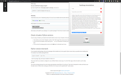 TextSnap Annotations  from Chrome web store to be run with OffiDocs Chromium online