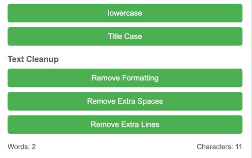 Text Transformer  from Chrome web store to be run with OffiDocs Chromium online