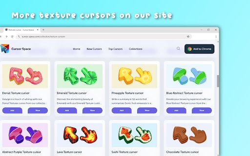 Texture Cursor  from Chrome web store to be run with OffiDocs Chromium online
