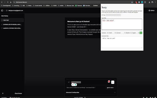 Texty  from Chrome web store to be run with OffiDocs Chromium online