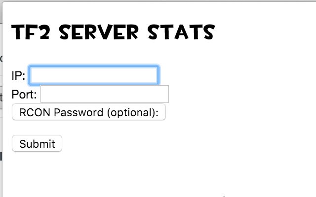 Statistiche del server TF2 dal negozio web di Chrome da eseguire con OffiDocs Chromium online