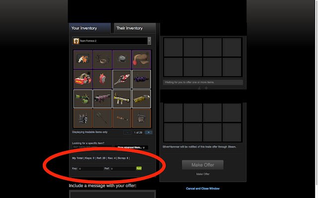 TF2 Trading Enhanced  from Chrome web store to be run with OffiDocs Chromium online