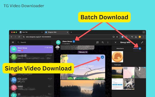TG Video Downloader Batch Download Telegram Videos  from Chrome web store to be run with OffiDocs Chromium online