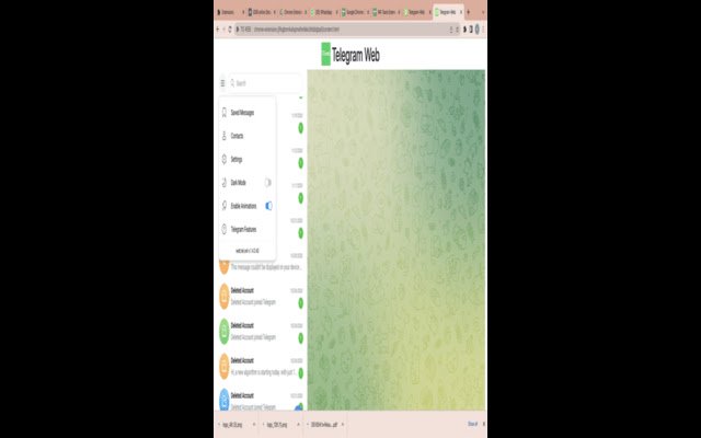 TG WEB  from Chrome web store to be run with OffiDocs Chromium online