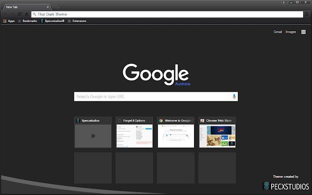 That dark theme  from Chrome web store to be run with OffiDocs Chromium online