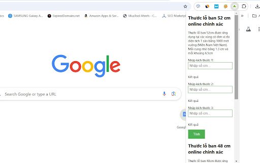 Thước Lỗ Ban  from Chrome web store to be run with OffiDocs Chromium online