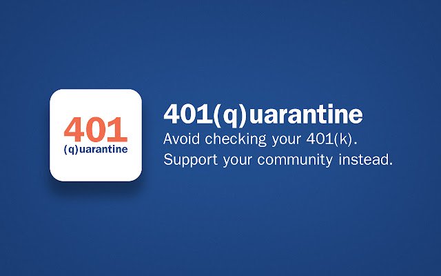 L'estensione 401(q)uarantine dal negozio web di Chrome può essere eseguita con OffiDocs Chromium online