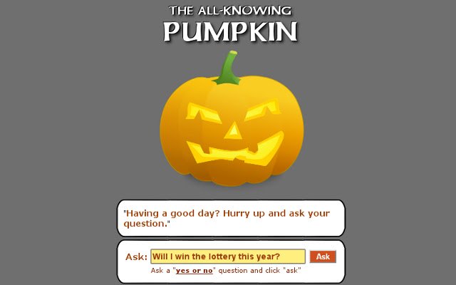 All Knowing Pumpkin din magazinul web Chrome va fi rulat online cu OffiDocs Chromium