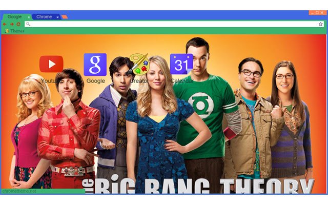El tema Big Bang Theory para Chrome de Chrome web store se ejecutará con OffiDocs Chromium en línea
