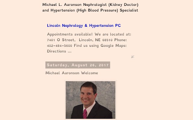 The Blog of Doctor Michael L. Aaronson MD  from Chrome web store to be run with OffiDocs Chromium online