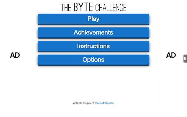 Chrome ウェブストアの Byte Challenge を OffiDocs Chromium online で実行