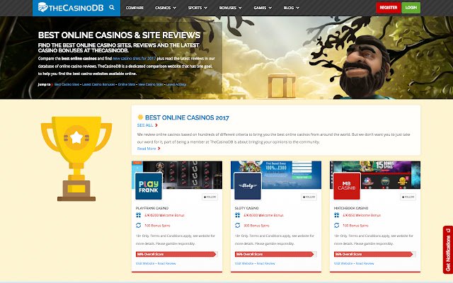 TheCasinoDB  from Chrome web store to be run with OffiDocs Chromium online