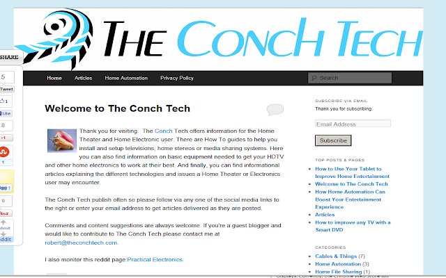 The Conch Tech  from Chrome web store to be run with OffiDocs Chromium online