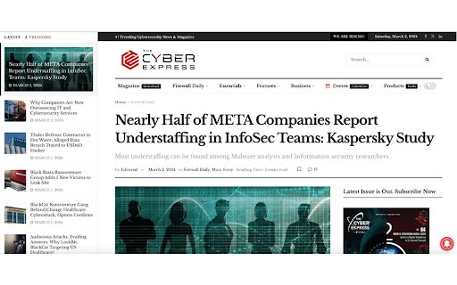 The Cyber Express  from Chrome web store to be run with OffiDocs Chromium online