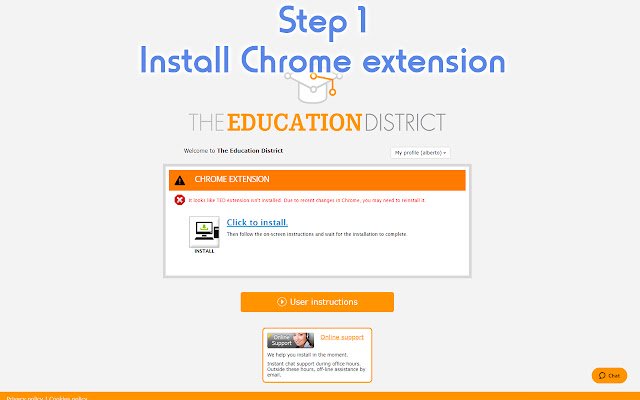The Education District  from Chrome web store to be run with OffiDocs Chromium online