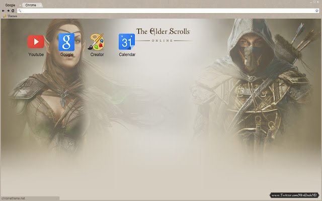 Ang Elder Scrolls Online Theme mula sa Chrome web store na tatakbo sa OffiDocs Chromium online
