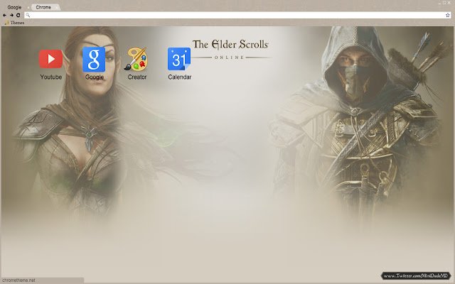 The Elder Scrolls Online Theme de Chrome web store se ejecutará con OffiDocs Chromium en línea