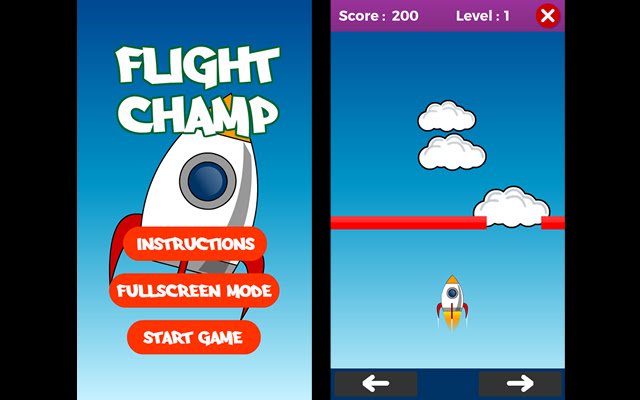 Le jeu Flight Champ de la boutique en ligne Chrome sera exécuté avec OffiDocs Chromium en ligne