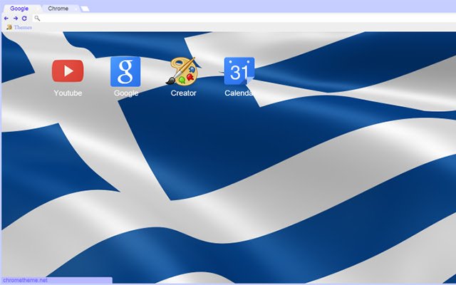 הדגל ההלני (יווני) מחנות האינטרנט של Chrome שיופעל עם OffiDocs Chromium באינטרנט