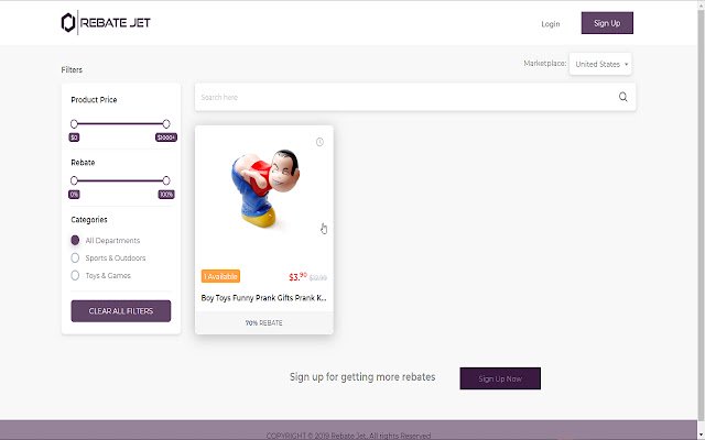 The Helper extension for Rebatejet.com  from Chrome web store to be run with OffiDocs Chromium online