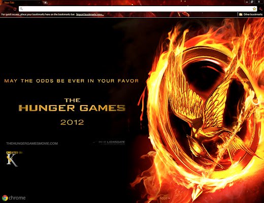 Chrome 웹 스토어의 Hunger Games Theme 2가 OffiDocs Chromium 온라인과 함께 실행됩니다.
