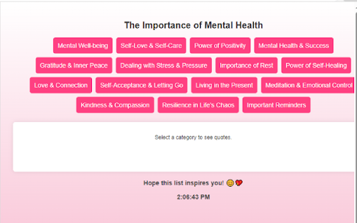 The Importance of Mental Health  from Chrome web store to be run with OffiDocs Chromium online