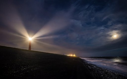 The lighthouse glows  from Chrome web store to be run with OffiDocs Chromium online