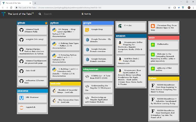The Lord of the Tabs  from Chrome web store to be run with OffiDocs Chromium online