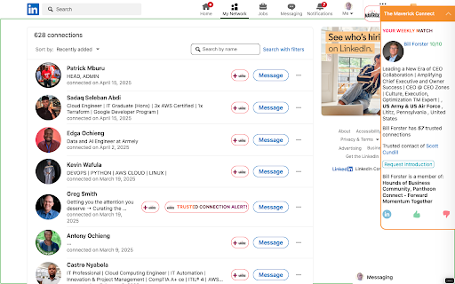 The Maverick Connect  from Chrome web store to be run with OffiDocs Chromium online