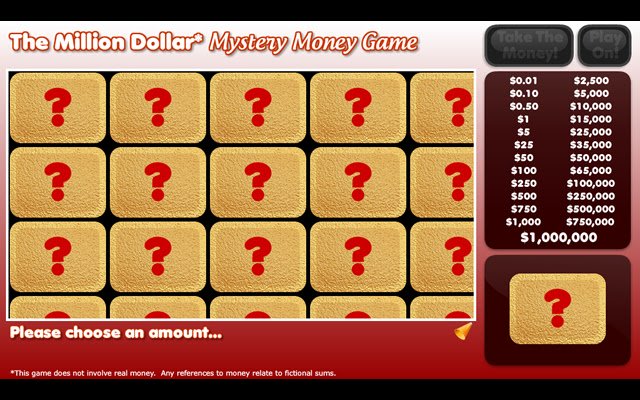 El Mystery Money Game de Chrome web store se ejecutará con OffiDocs Chromium en línea