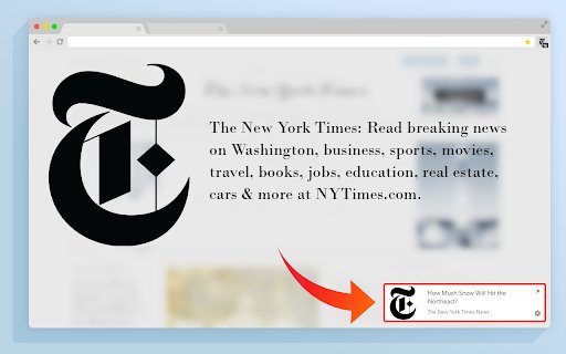 The New York Times News  from Chrome web store to be run with OffiDocs Chromium online