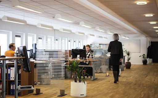 The office is spacious  from Chrome web store to be run with OffiDocs Chromium online