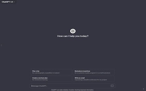 The old chat gpt dark mode  from Chrome web store to be run with OffiDocs Chromium online