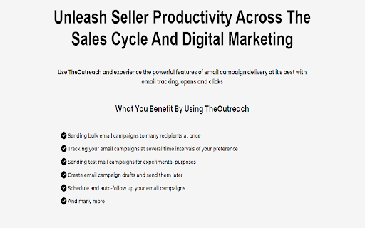 The Outreach  from Chrome web store to be run with OffiDocs Chromium online
