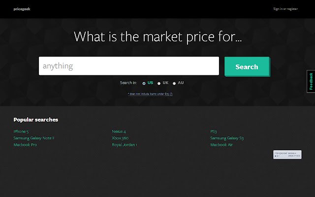 Price Geek dari toko web Chrome untuk dijalankan dengan OffiDocs Chromium online