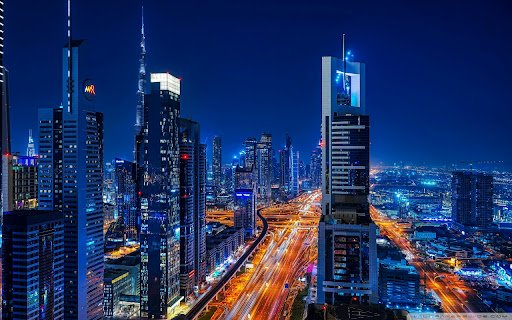 The Radiant Night of Dubai  from Chrome web store to be run with OffiDocs Chromium online