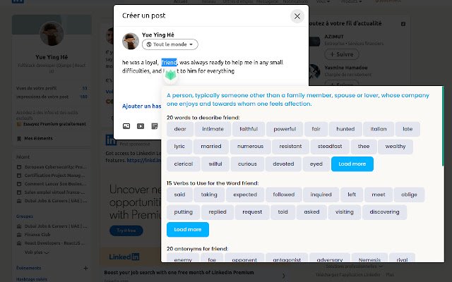 Thesaurus  Collocations  from Chrome web store to be run with OffiDocs Chromium online