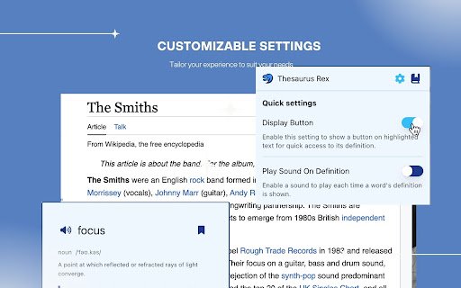 Thesaurus Rex: Dictionary at a Click  from Chrome web store to be run with OffiDocs Chromium online