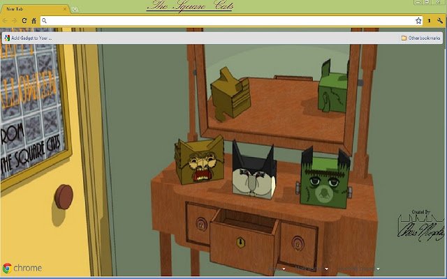 The Square Cats Halloween de Chrome web store se ejecutará con OffiDocs Chromium en línea