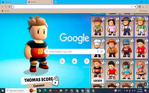 Thestumbleguys Theme  from Chrome web store to be run with OffiDocs Chromium online