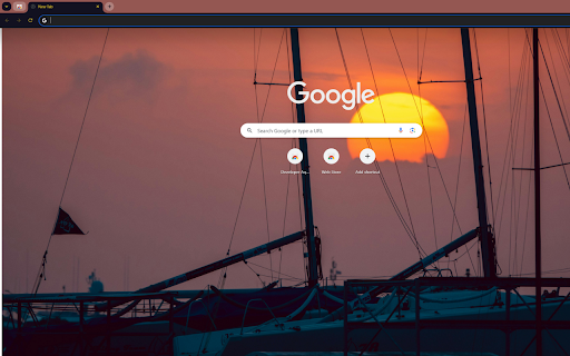The sun blazes with vibrant hues of orange and red,  from Chrome web store to be run with OffiDocs Chromium online