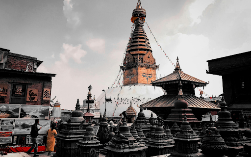 The Swayambhu Mahachaitya in Nepal  from Chrome web store to be run with OffiDocs Chromium online